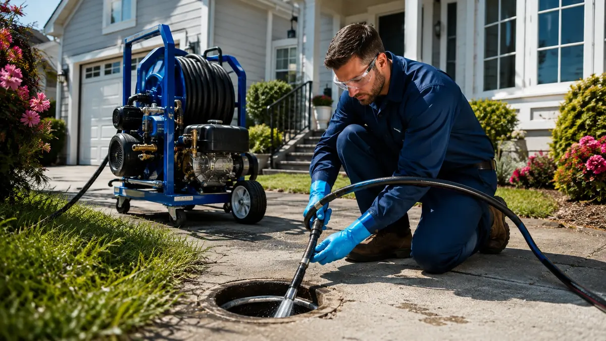 Residential Hydro Jet Drain Cleaning in Woodlake