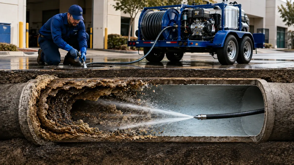 Sewer Pipe Descaling in Woodlake